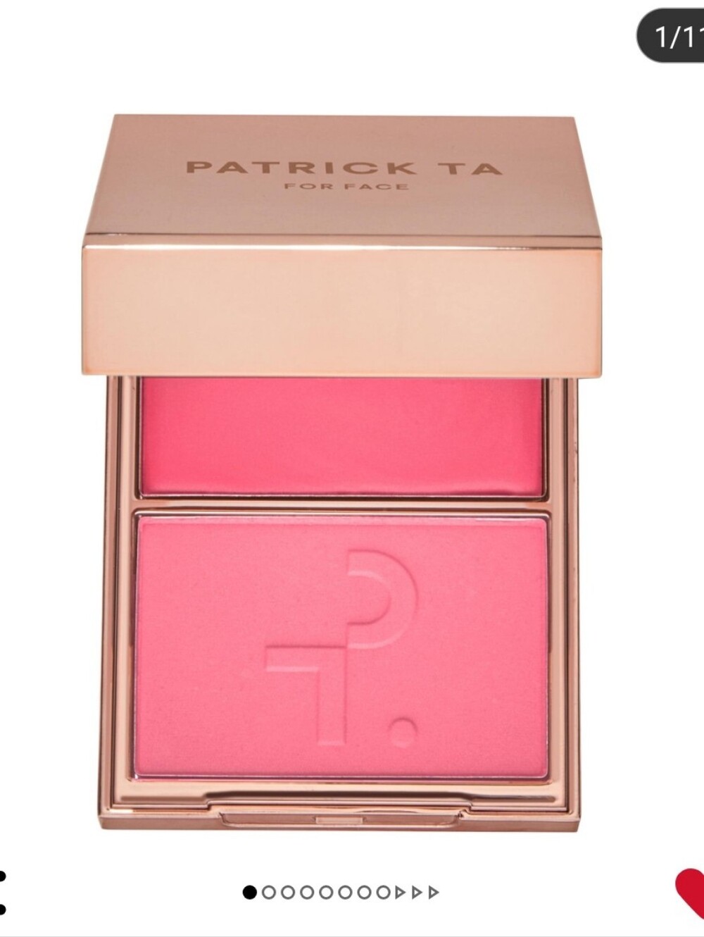 PATRICK TA  Major Headlines Double-Take Crème & Powder Blush Duo